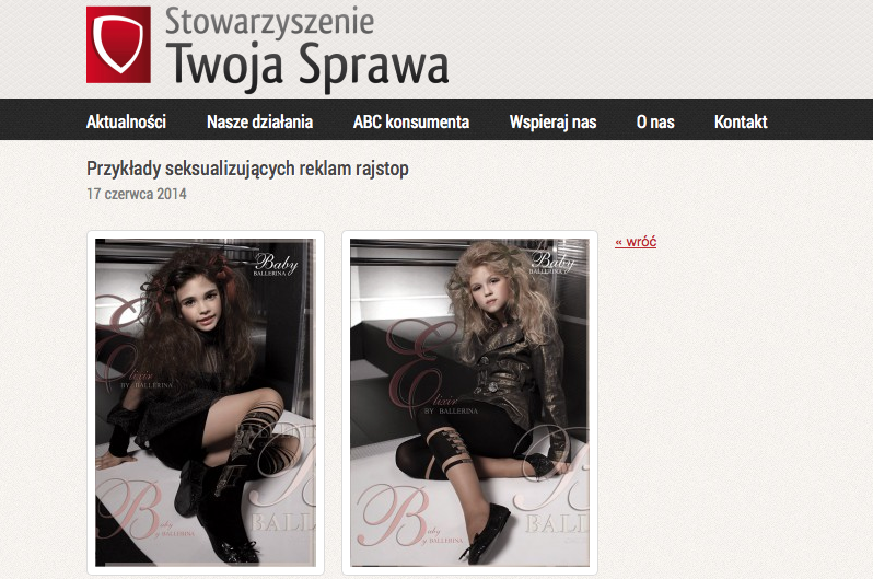Seksualizacja dzieci w reklamie ?