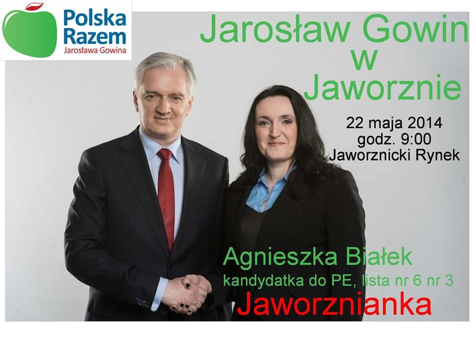 Jarosław Gowin jutro w Jaworznie 
