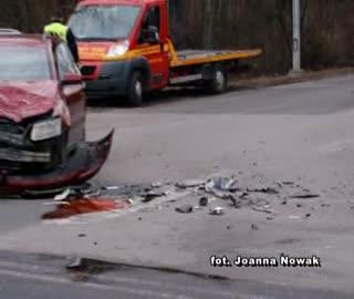 Czołowe zderzenie motocykla