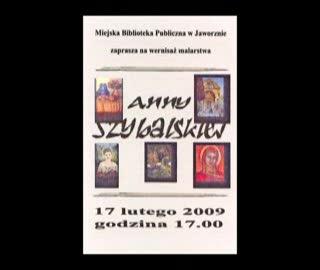 Zaproszenie na wernisaż malarstwa Anny Szybalskiej.