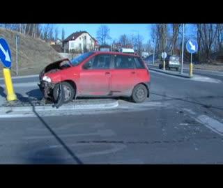Kolizja trzech samochodów