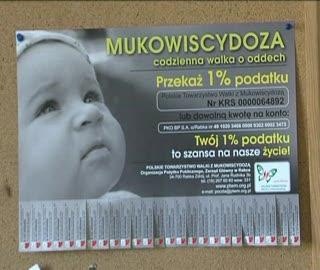 1% dla chorych na mukowiscydozę