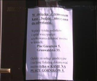 Zmiana lokalizacji kasy w Urzędzie Miejskim