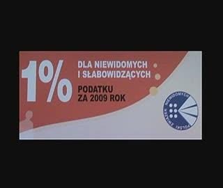Przekaż 1% niewidomym