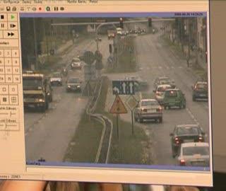 Wypadek drogowy (ujęcia  z monitoringu)