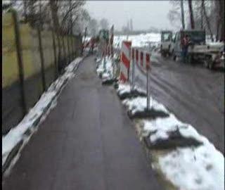 Błoto na ul. Kolejowej