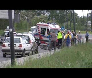 Potrącił rowerzystę. Był pijany