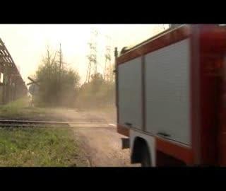 Groźny pożar przy Elektrowni