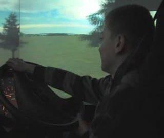 10-latek za kierownicą autobusu