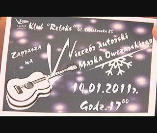 Wieczór autorski Marka Owczarskiego - zaproszenie