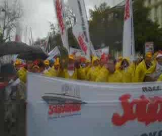 Jaworznianie na manifestacji w Warszawie