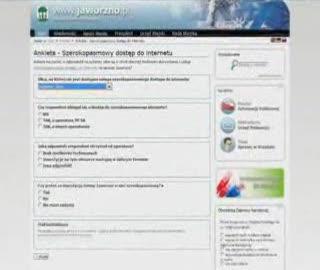 Ankieta dotycząca sieci szerokopasmowej