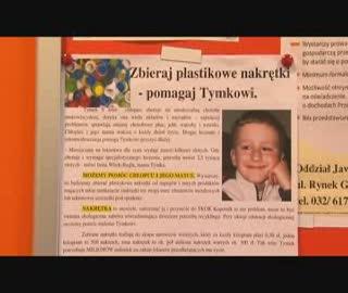Nie wyrzucaj plastikowych nakrętek. Pomóż Tymkowi!