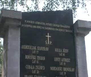 Hołd tragicznie zmarłym górnikom Upadowej „Danuta”