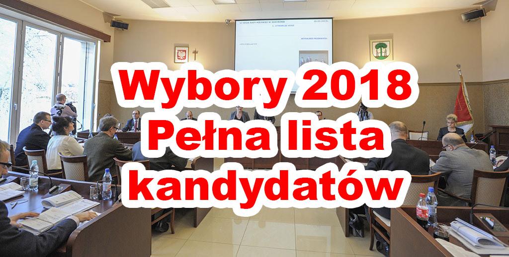 Wybory Samorządowe Jaworzno 2018: Lista kandydatów na radnych