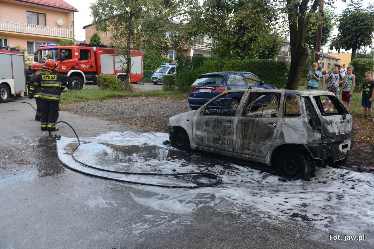 Na Łubowcu spłonął samochód