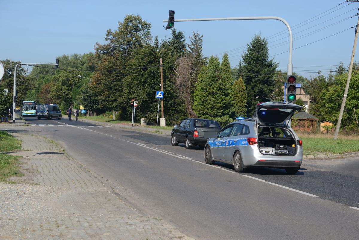 Wypadek z udziałem motocyklisty na Katowickiej