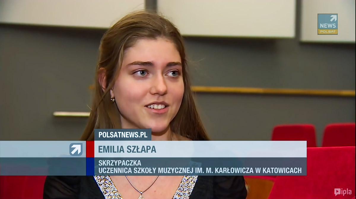 Skrzypaczka Emilia Szłapa w Polsacie
