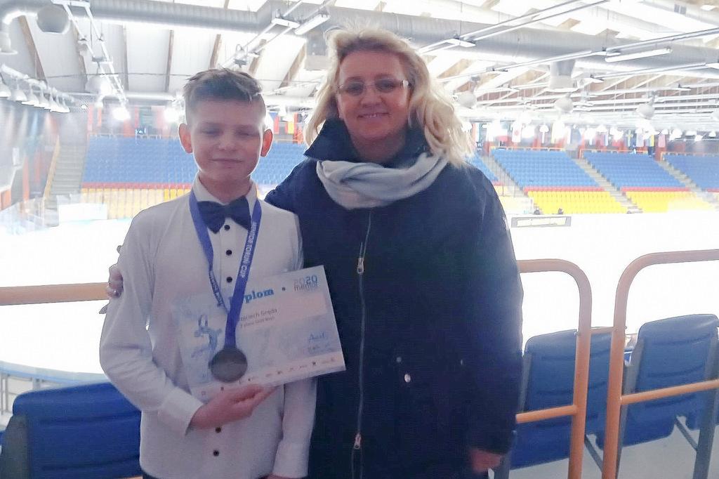 Wojtek Gręda na podium na zawodach międzynarodowych