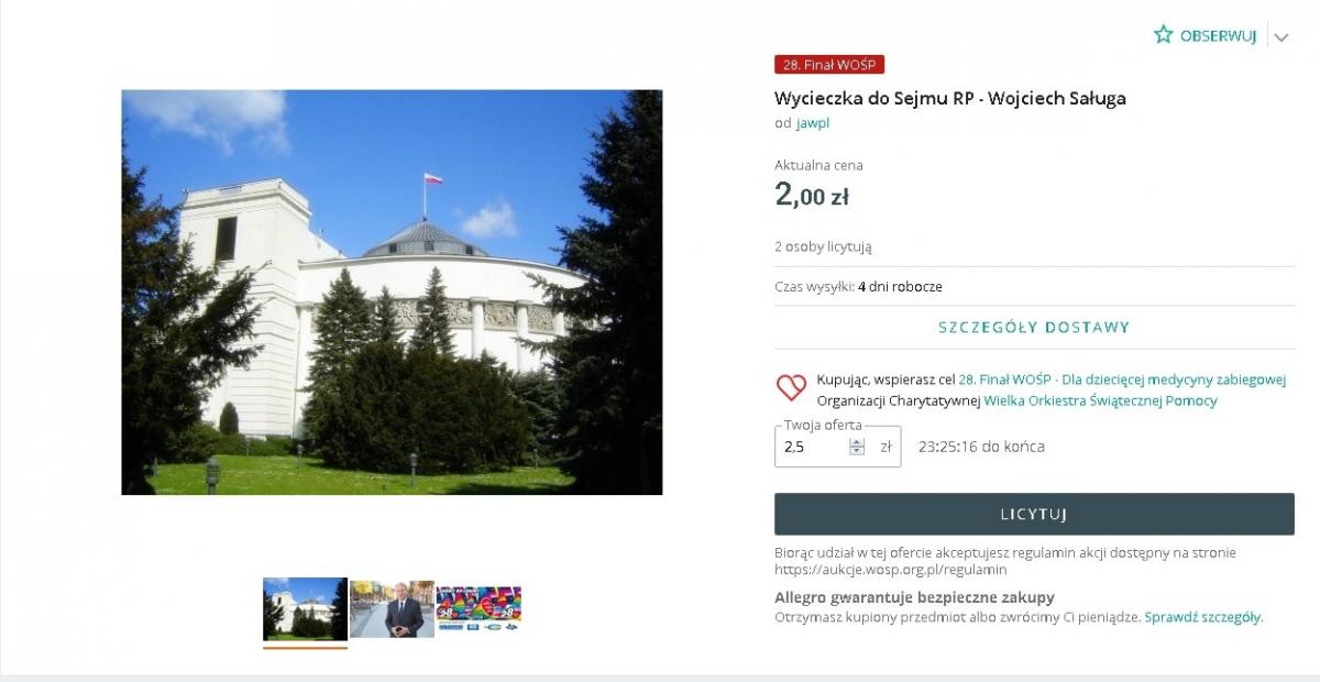 Kolejna porcja aukcji charytatywnych dla WOŚP