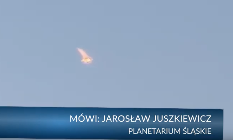 Meteoryt rozpadł się na jaworznickim niebie? Wszystko nagrała kamera!