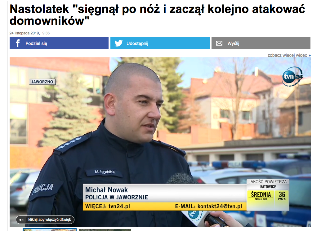 TVN24: Nastolatek 