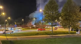 Pożar w centrum Jaworzna