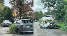Porzucone wraki samochodów na ulicy Przemysłowej. Za…