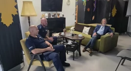 Zdjęcie przedstawia: Spotkanie profilaktyczne z seniorami w klubie „To i Owo”