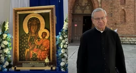 Obraz Matki Bożej Częstochowskiej w kościele w Szczakowej
