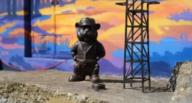 Nowa figurka chomika w Jaworznie. To Energetyk Sieciomir