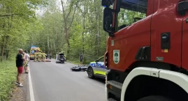 Wypadek na ul. Jesiennej w Jaworznie. Ranny motocykl&hellip;