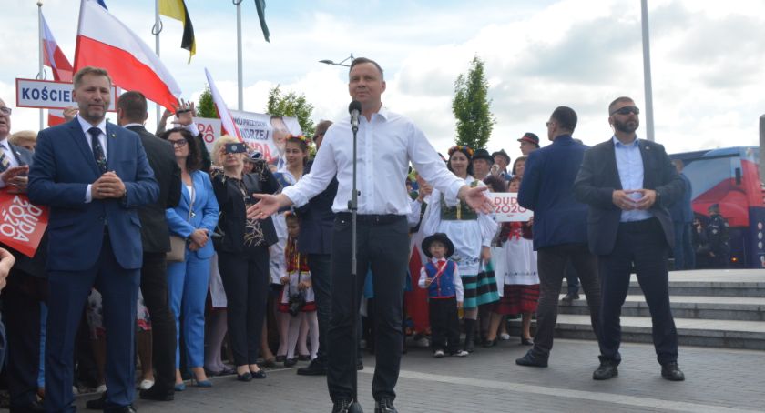Andrzej Duda spotkał się z mieszkańcami w Kościerzynie