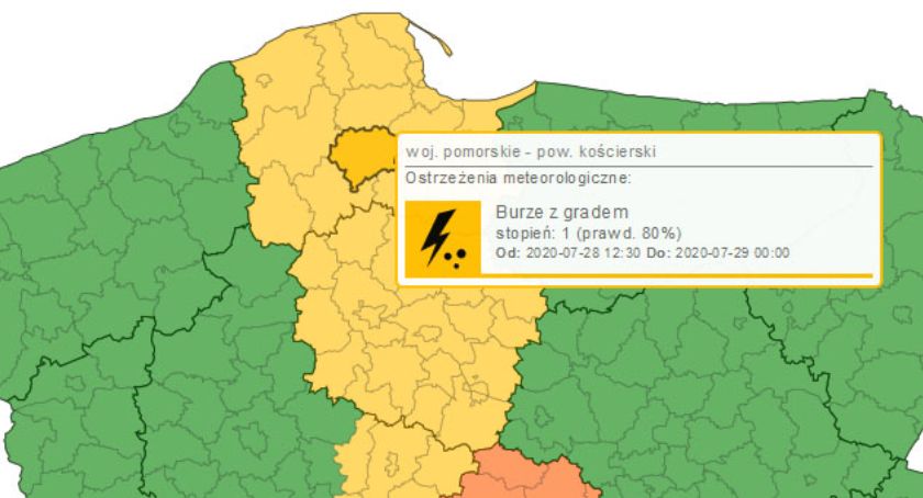 Wtorkowe popołudnie pod znakiem burz - są ostrzeżenia