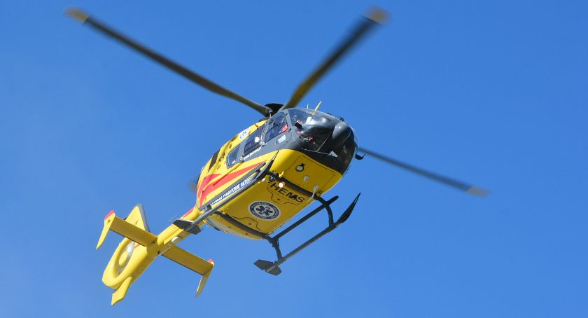 Wielki Podleś. Hondą w skarpę - 18-latka zabrana do szpitala śmigłowcem LPR