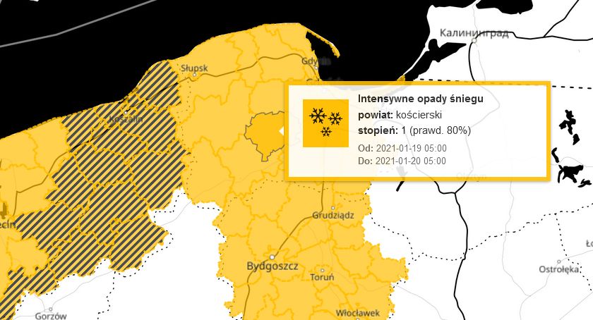 Kolejne ostrzeżenia pogodowe - wtorek pod znakiem intensywnych opadów śniegu