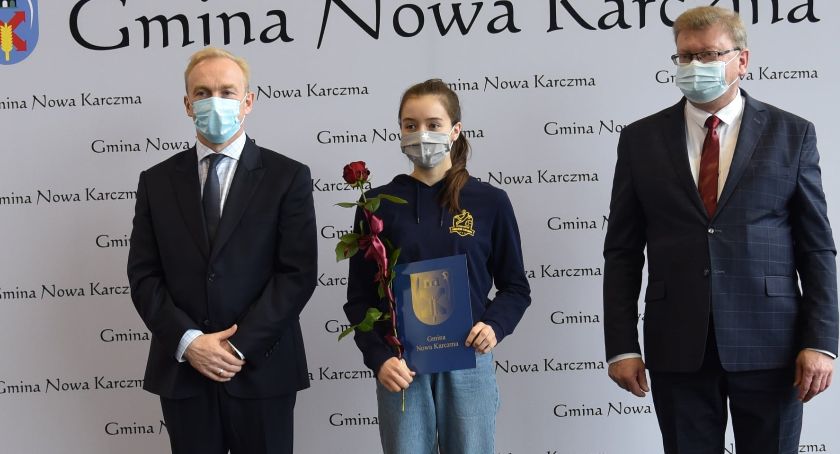 Za swoje osiągnięcia sportowe otrzymali nagrody wójta gminy Nowa Karczma