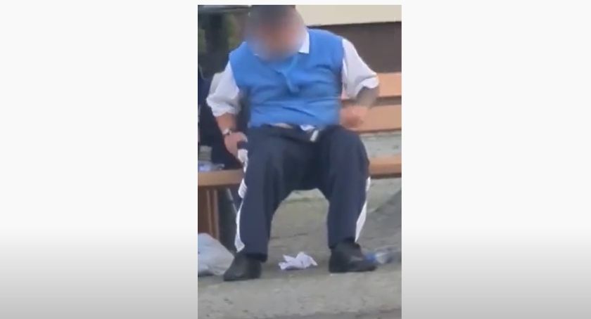 Mężczyźni załatwili swoją potrzebę także na kościerskim Rynku [FILM]