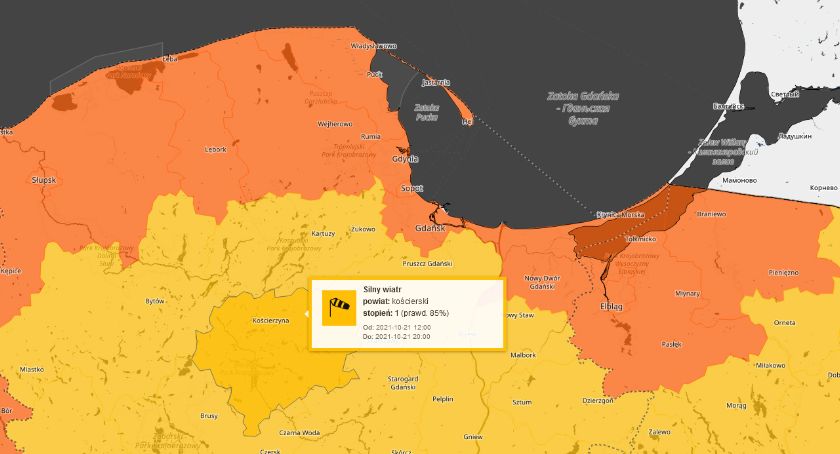 Uwaga na silny wiatr! Wydano ostrzeżenia