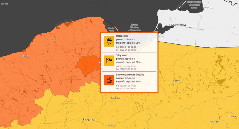 Zamiecie śnieżne, oblodzenie i silny wiatr - są ostrzeżenia!