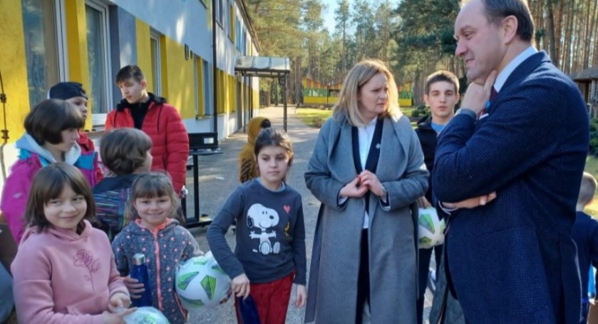 Marszałek województwa pomorskiego spotkał się z ukraińskimi dziećmi