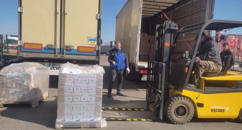 Dary przekazane przez mieszkańców Kościerzyny są już na terenie Ukrainy