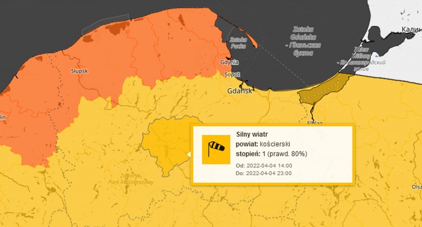 Uwaga na silny wiatr - wydano ostrzeżenia