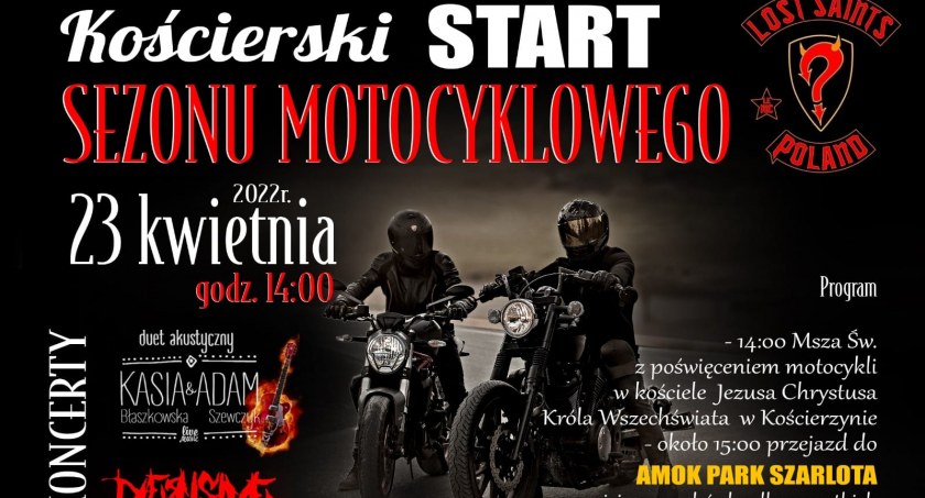 Rozpoczęcie sezonu motocyklowego w Kościerzynie