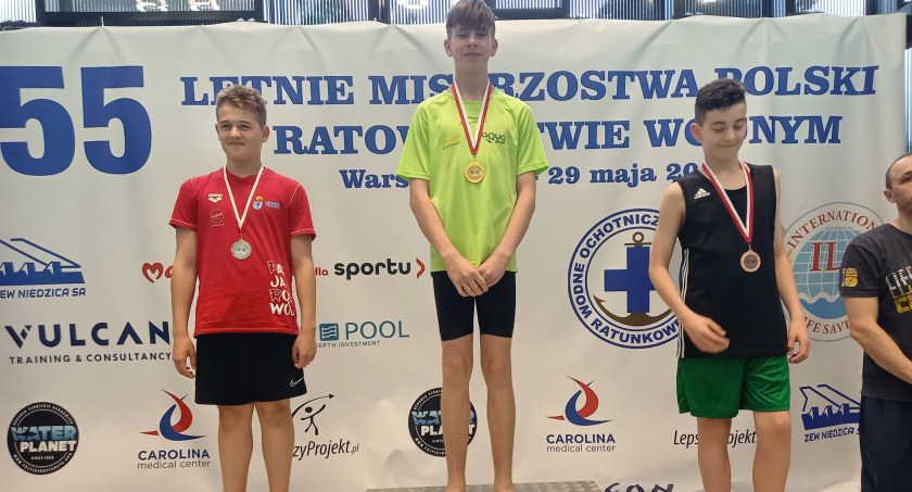 Filip Komar z KS Aqua Sport mistrzem Polski w ratownictwie wodnym
