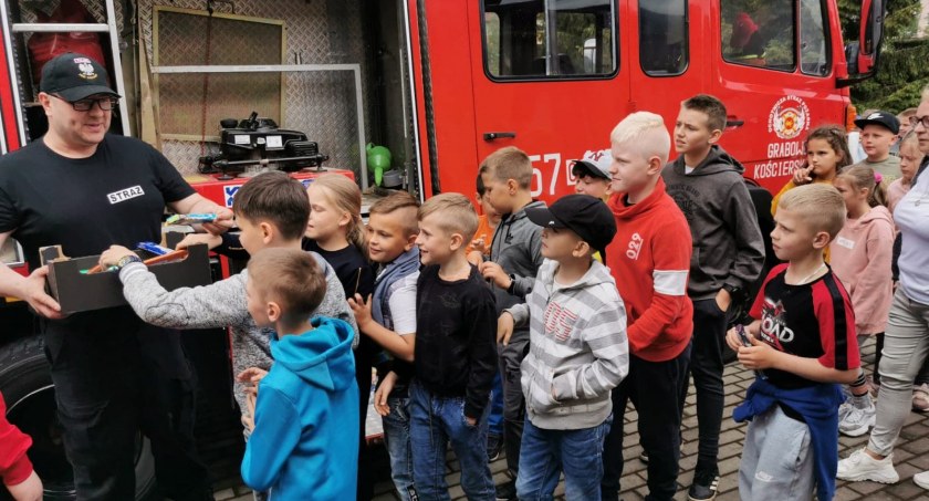 Wyjątkowa wizyta u strażaków z OSP Grabowo Kościerskie