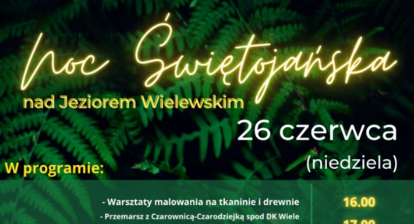 Noc Świętojańska nad jeziorem Wielewskim