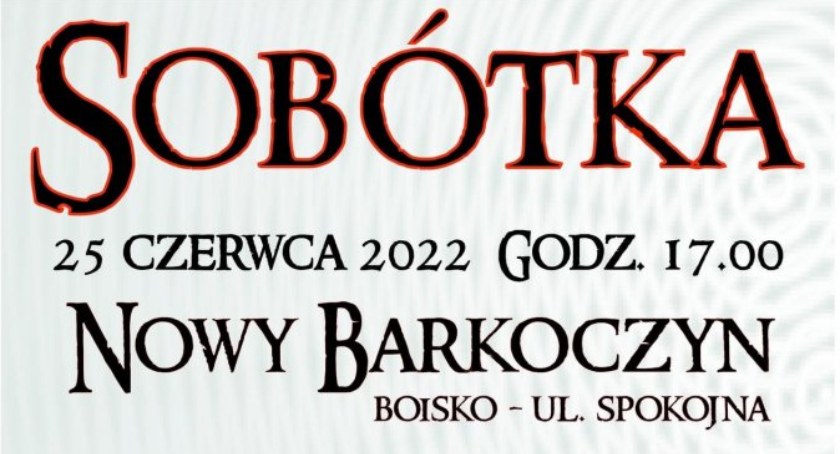 Sobótka w Nowym Barkoczynie 