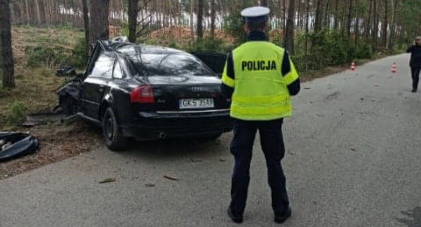 Wdzydze-Kościerzyna. Audi rozbiło się na drzewie - 30-latek zginął na miejscu 