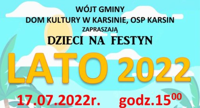 Lato 2022 w Karsinie - festyn z atrakcjami dla dzieci